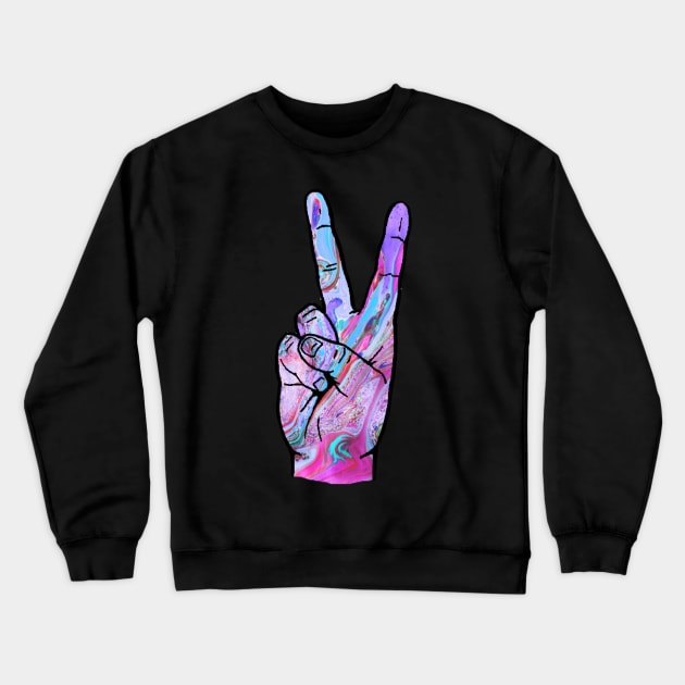 Peace Out Crewneck Sweatshirt by kaileyryan